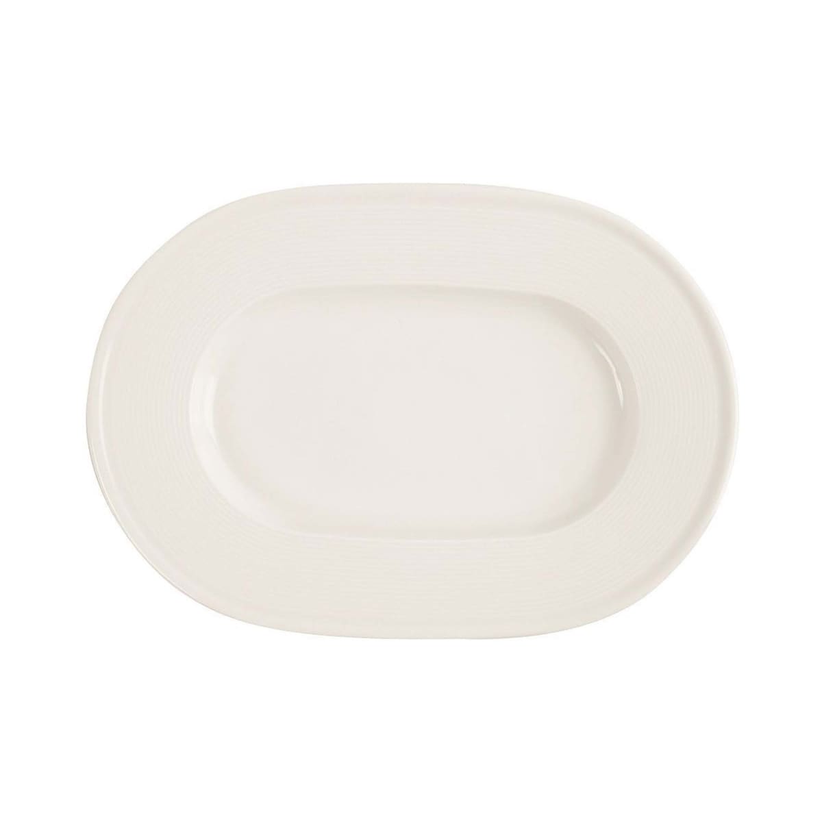 Półmisek owalny Porland Line 280 mm kremowy