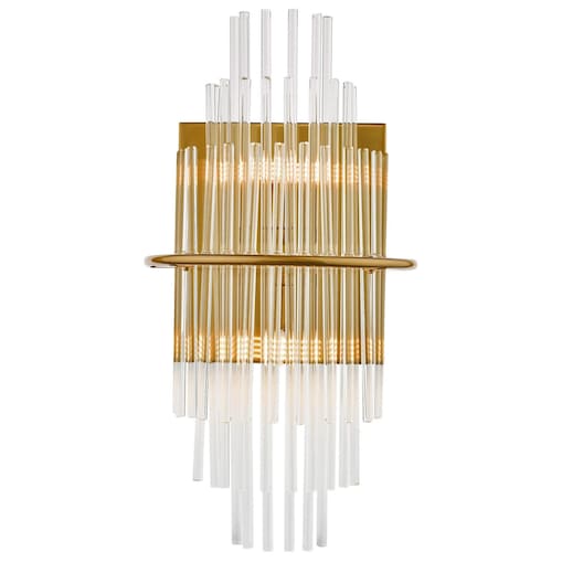 Szklany kinkiet Lukas LUK0935 Dar Lighting glamour antyczne złoto