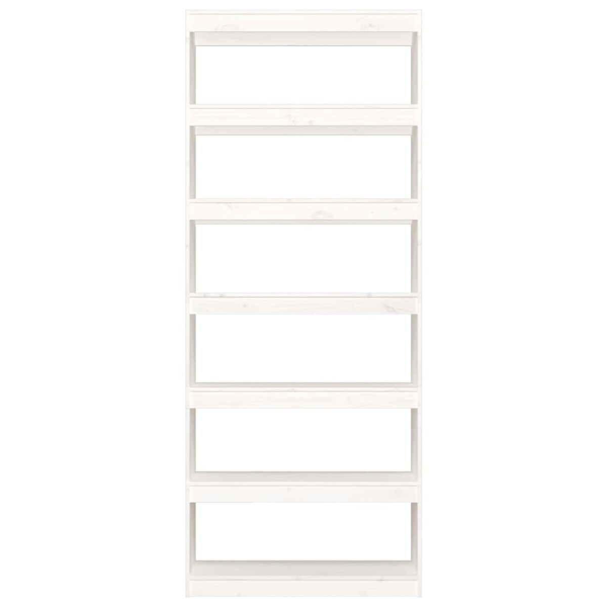 vidaXL Regał na książki/przegroda, biały, 80x30x199,5 cm, sosnowy