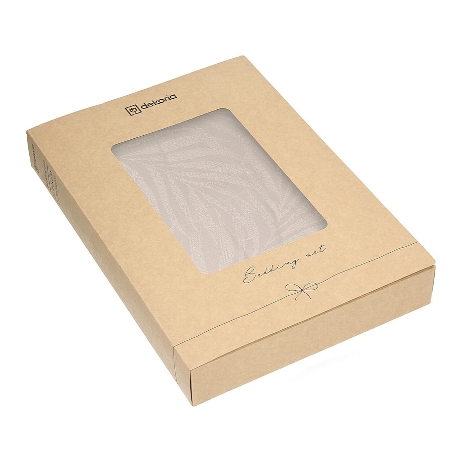 Pościel z satyny żakardowej Soft Sand 160x200 cm, 160x200 cm