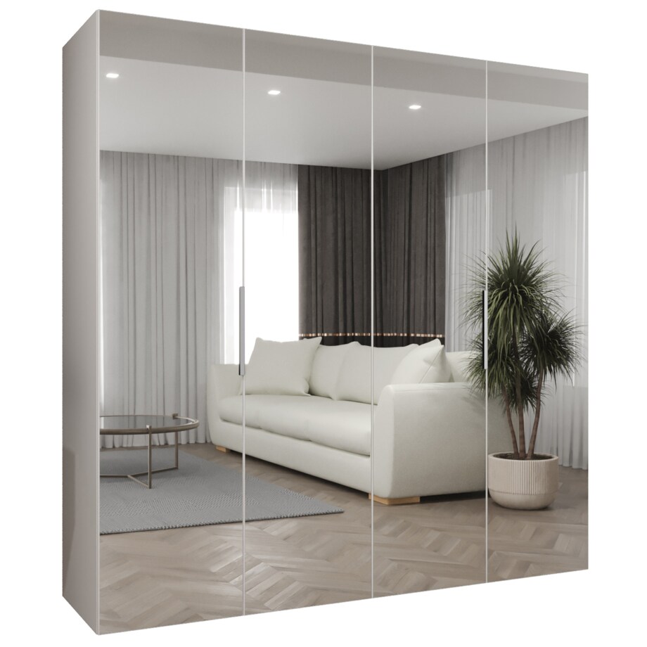 Szafa uchylna otwierana MARBELLA 3 200 wys. 202 cm Biały + u. Kaszmir