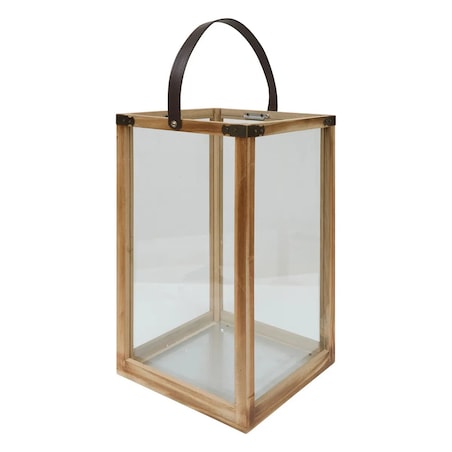 Komplet dwóch lampionów ze skórzanym uchwytem, Lony