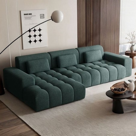 Chevi Sofa narożna - turkusowa
