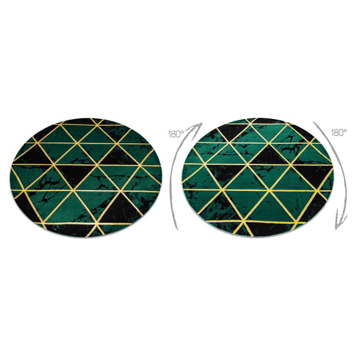 Dywan EMERALD ekskluzywny 1020 koło - koło 200 cm