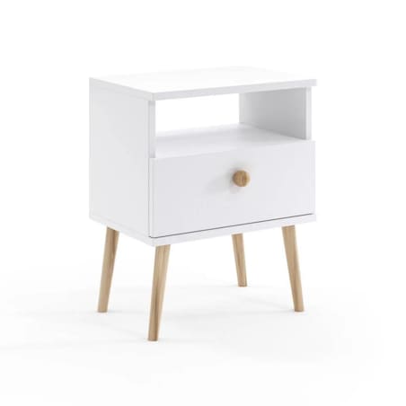 Szafka nocna LEBEL biała