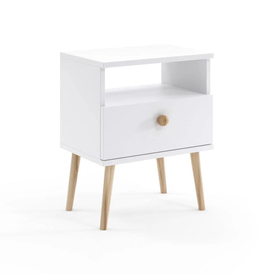 Szafka nocna LEBEL biała