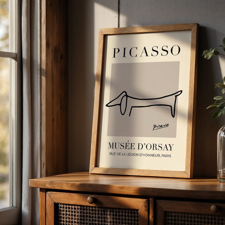 plakat picasso dog 50x70