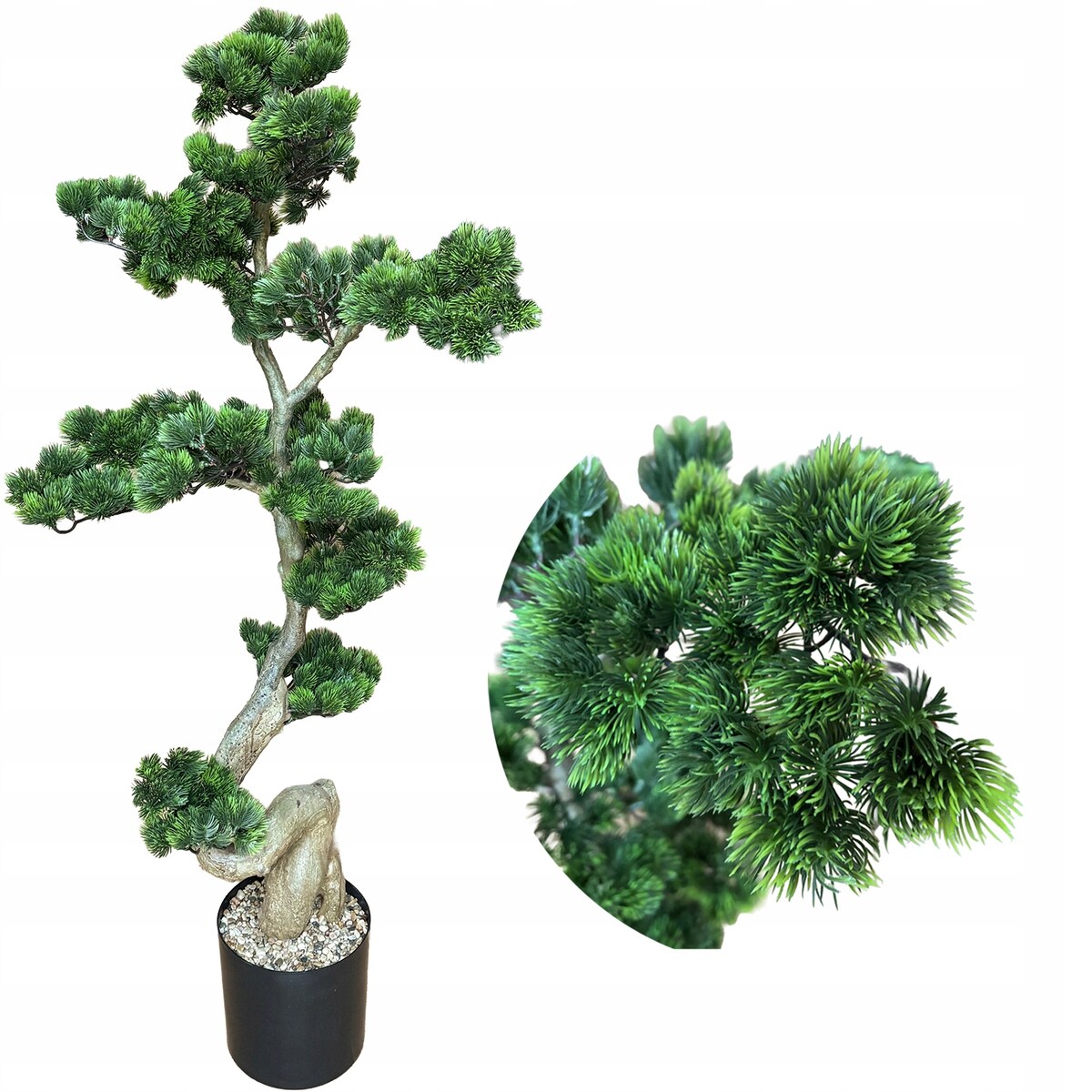 SZTUCZNY BONSAI DUŻY XL DRZEWKO 130cm ROŚLINA SZTUCZNA DO SALONU DOMU