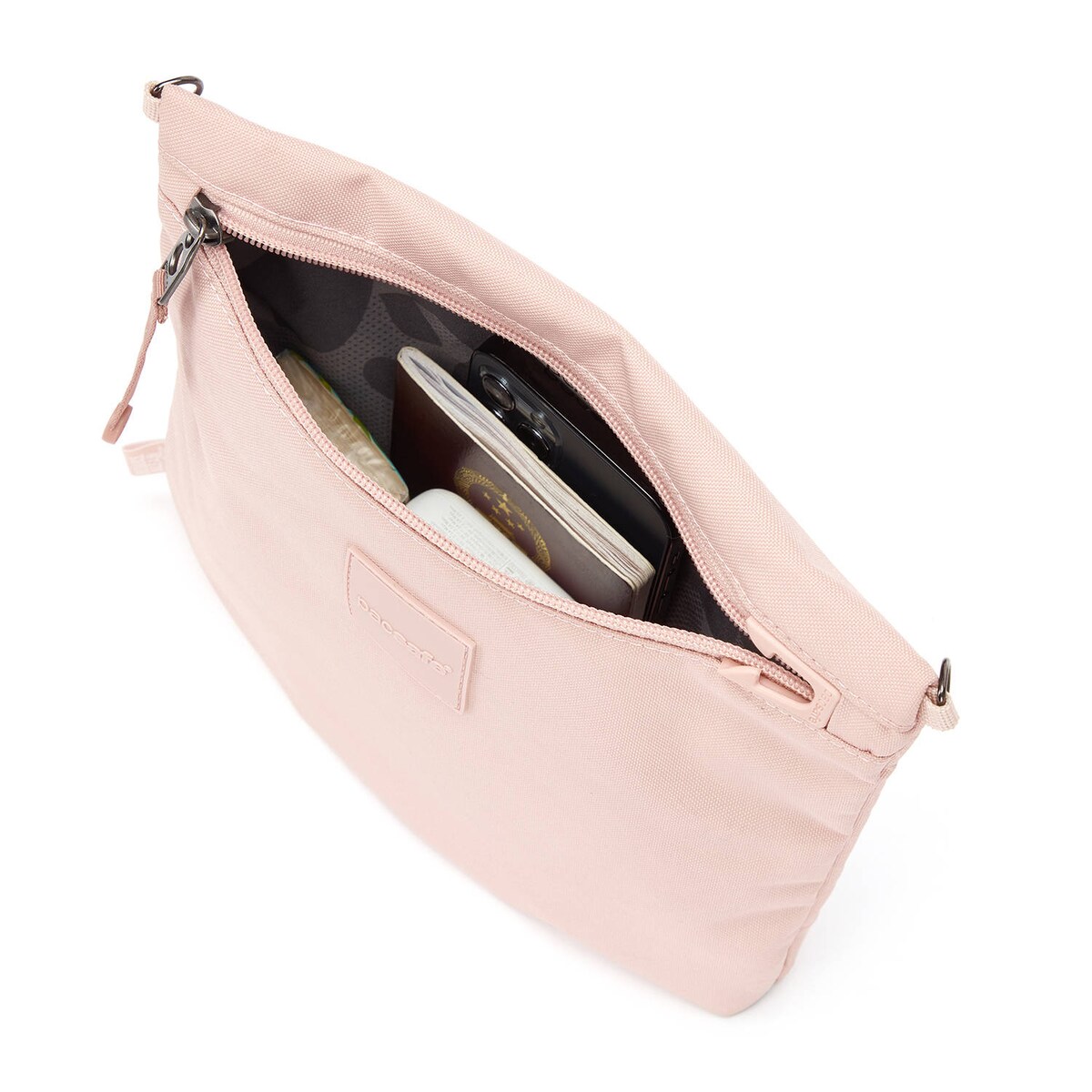 Saszetka torebka antykradzieżowa Pacsafe GO - różowy