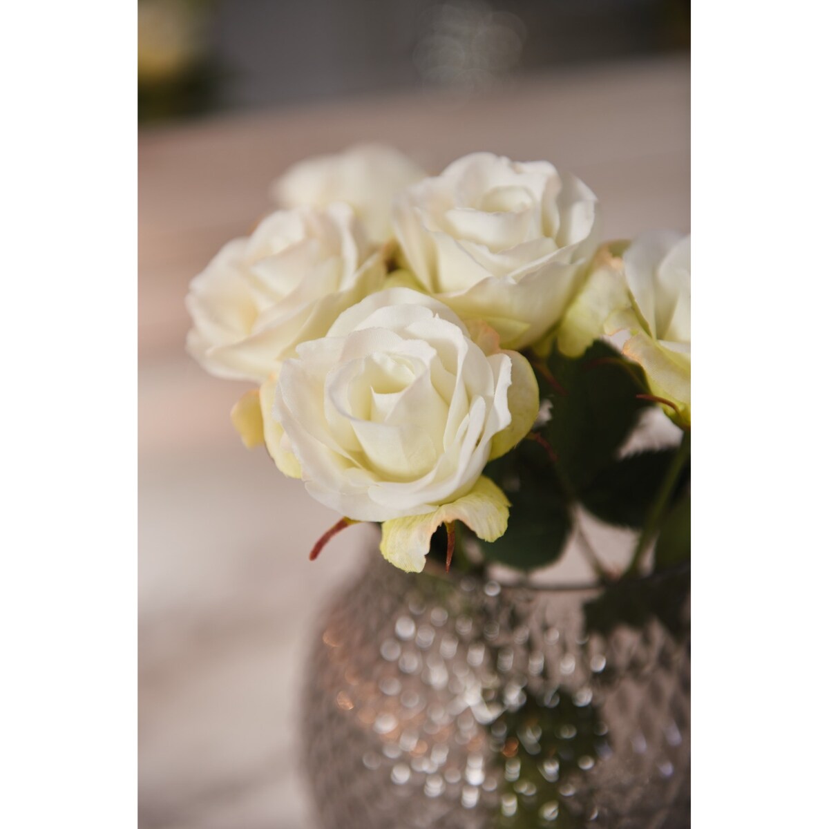 Wazon szklany h 23cm szary POESIA - Leonardo