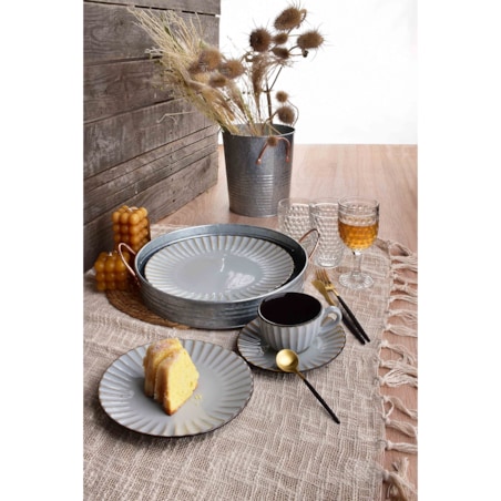 EVIE GREY Talerz deserowy 20xh2cm