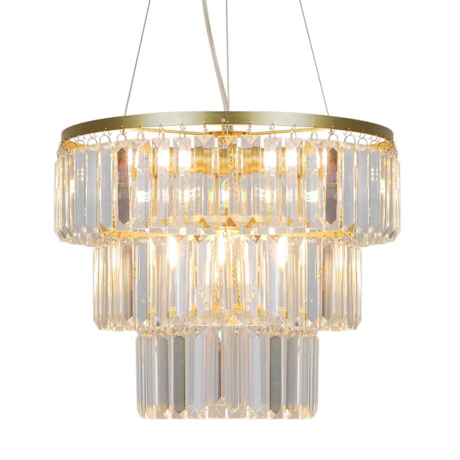 Wisząca lampa z kryształkami Tifanny P17127-4-1GD Zumaline złoty przezroczysty