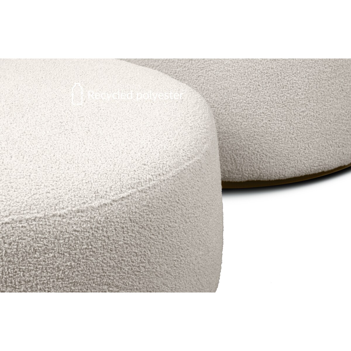 KONSIMO RAGGI Puf baranek baranek biały baranek