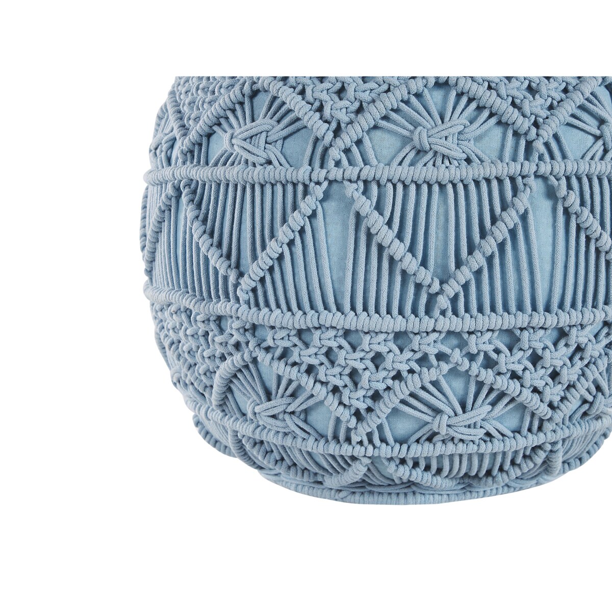 Puf ⌀ 40 cm niebieski KAYSERI