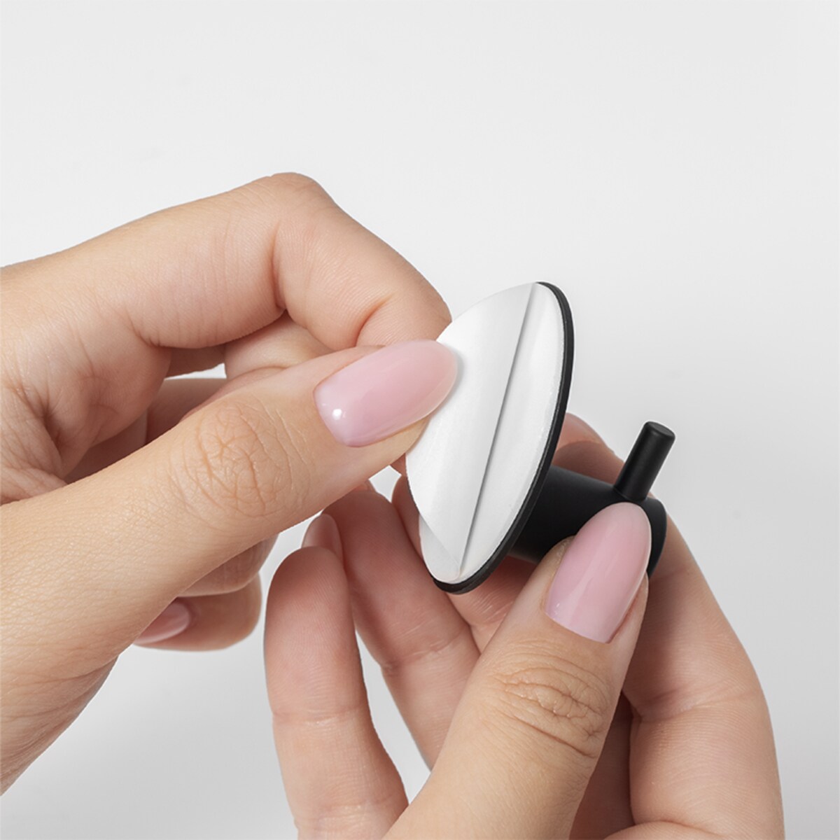 Wieszaki ścienne samoprzylepne zestaw 4 szt. czarne nowoczesne