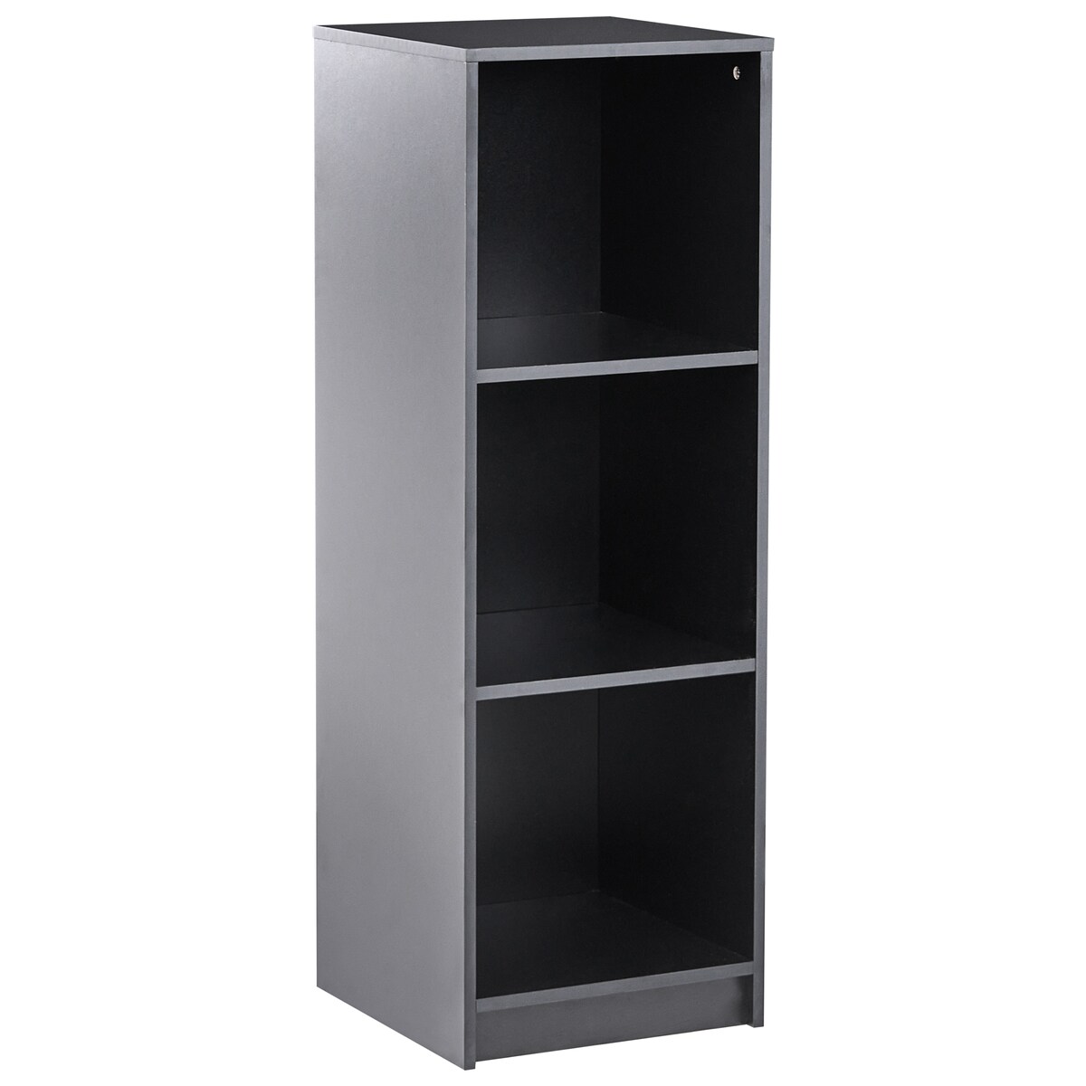 Regał na książki 3 półki ZEHNA 117 cm Czarny