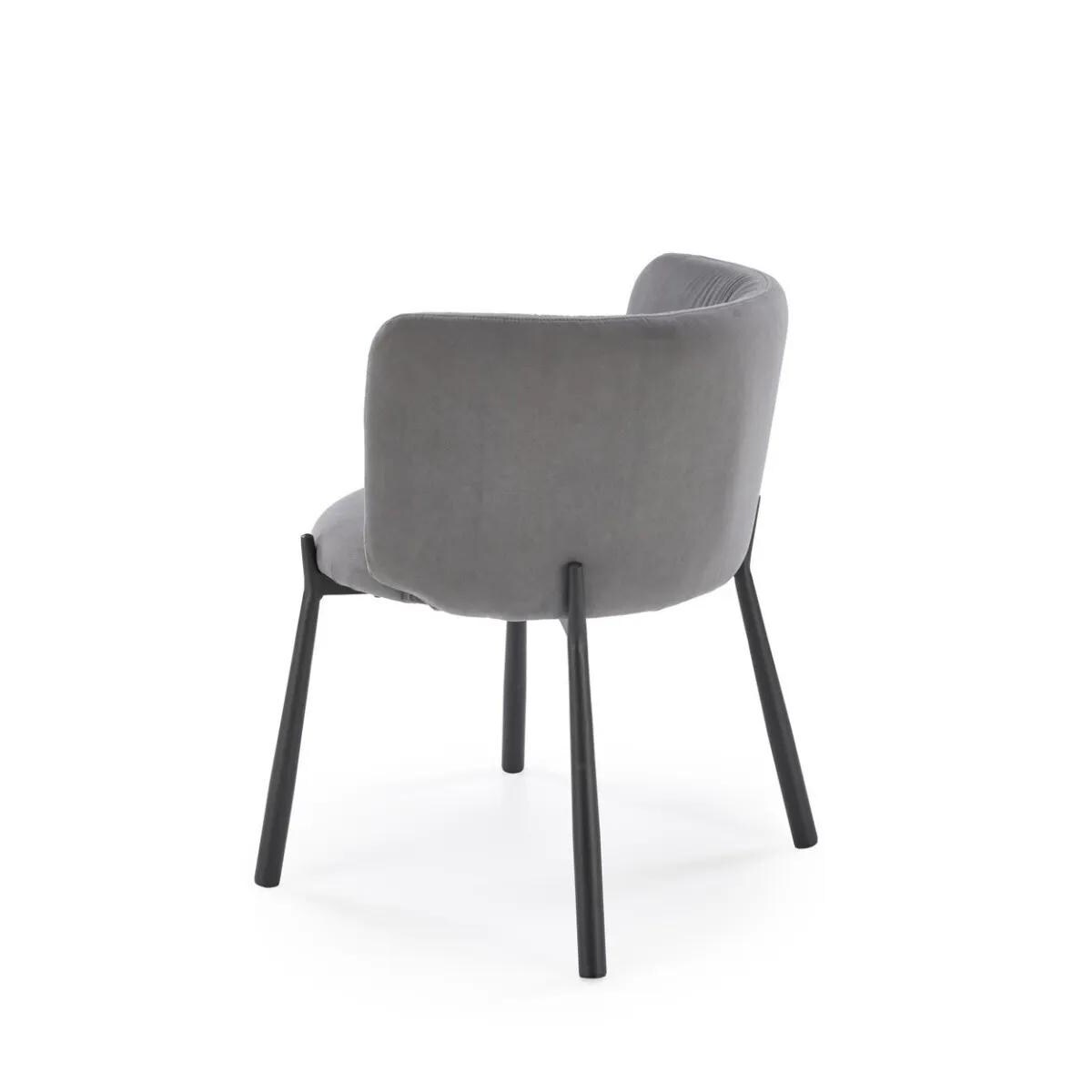 Krzesło tapicerowane K531 VELVET szare