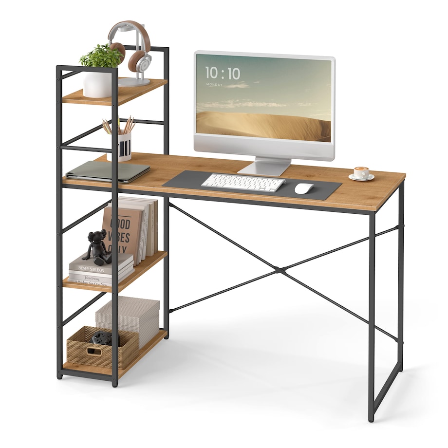 Biurko Komputerowe Max 4.0 Dąb, Czarny