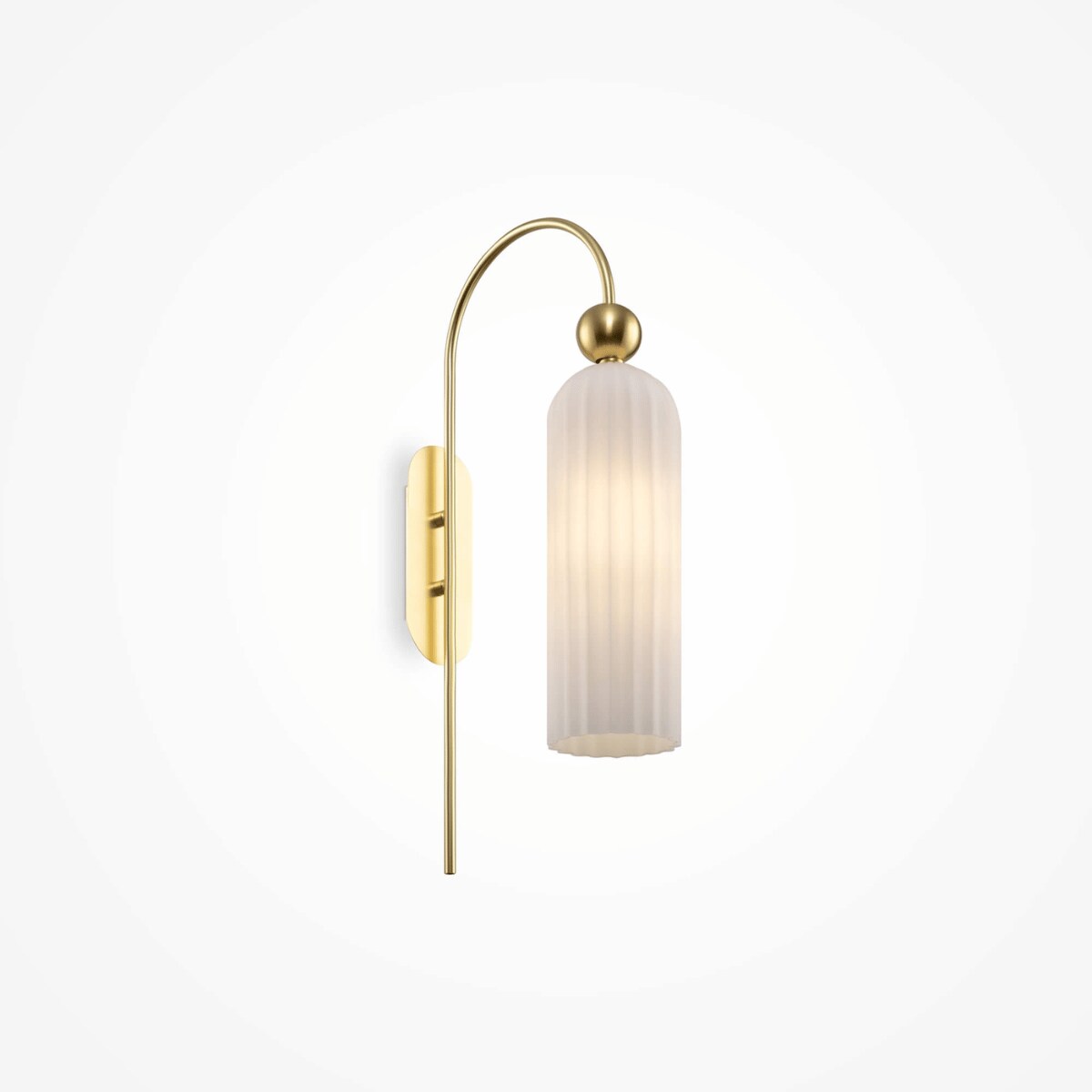 Kinkiet do sypialni Antic MOD302WL-01W szklany klosz biały