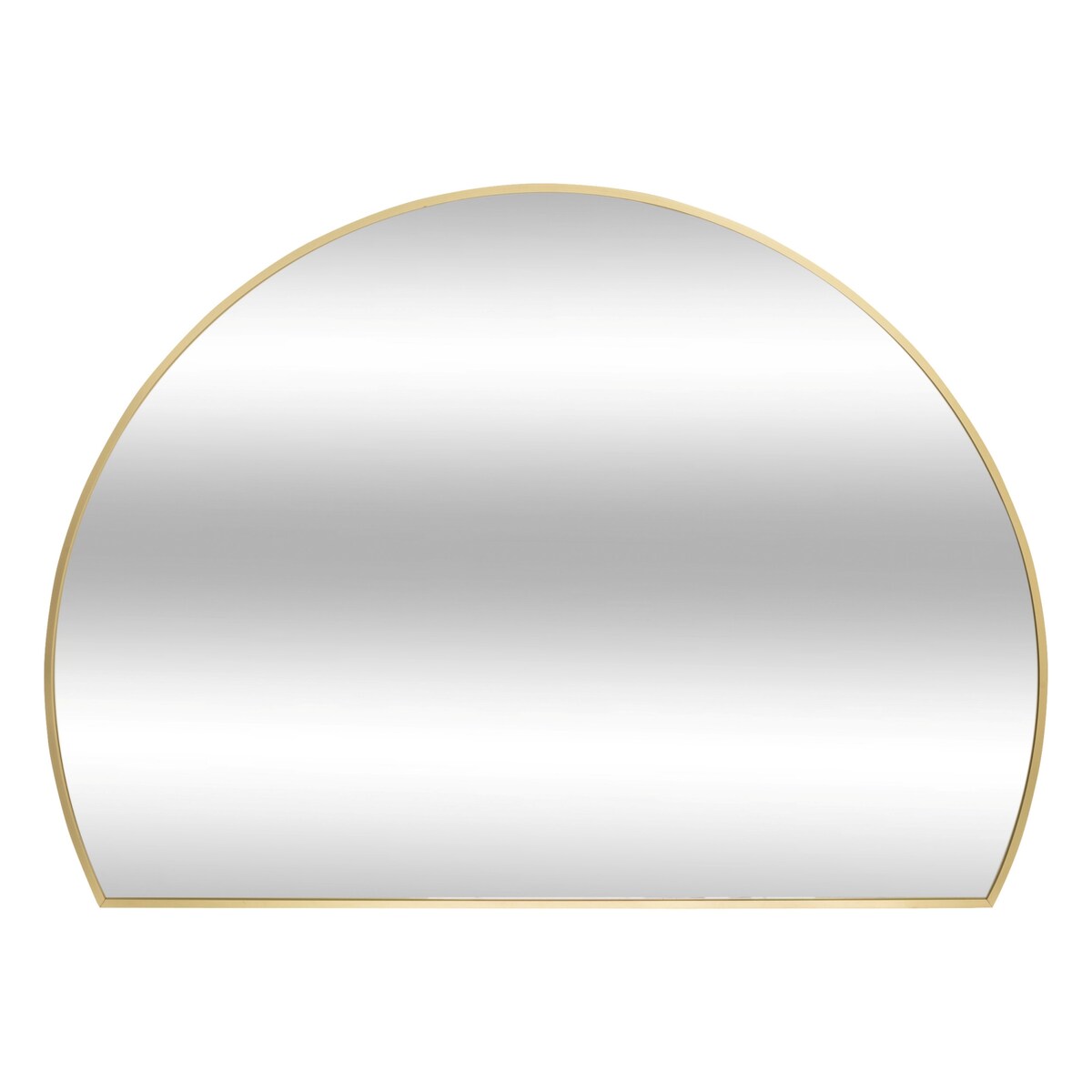 Lustro półokrągłe do przedpokoju ALICE, metalowa rama, 90 x 65 cm