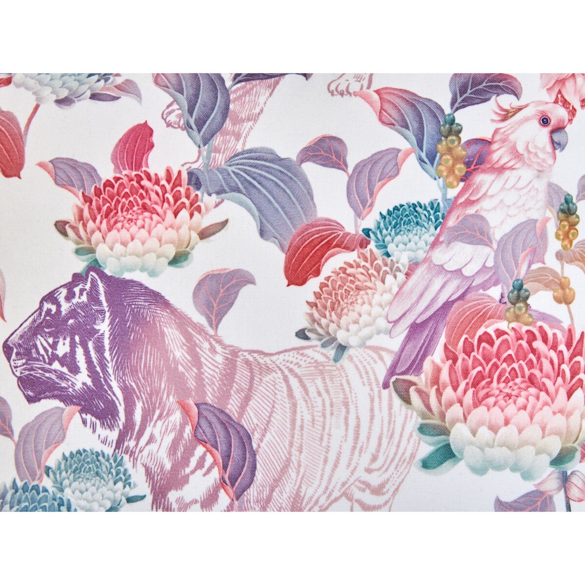 Zestaw 3 poduszek ogrodowych VIVID Wzór kwiatowy Kolorowy