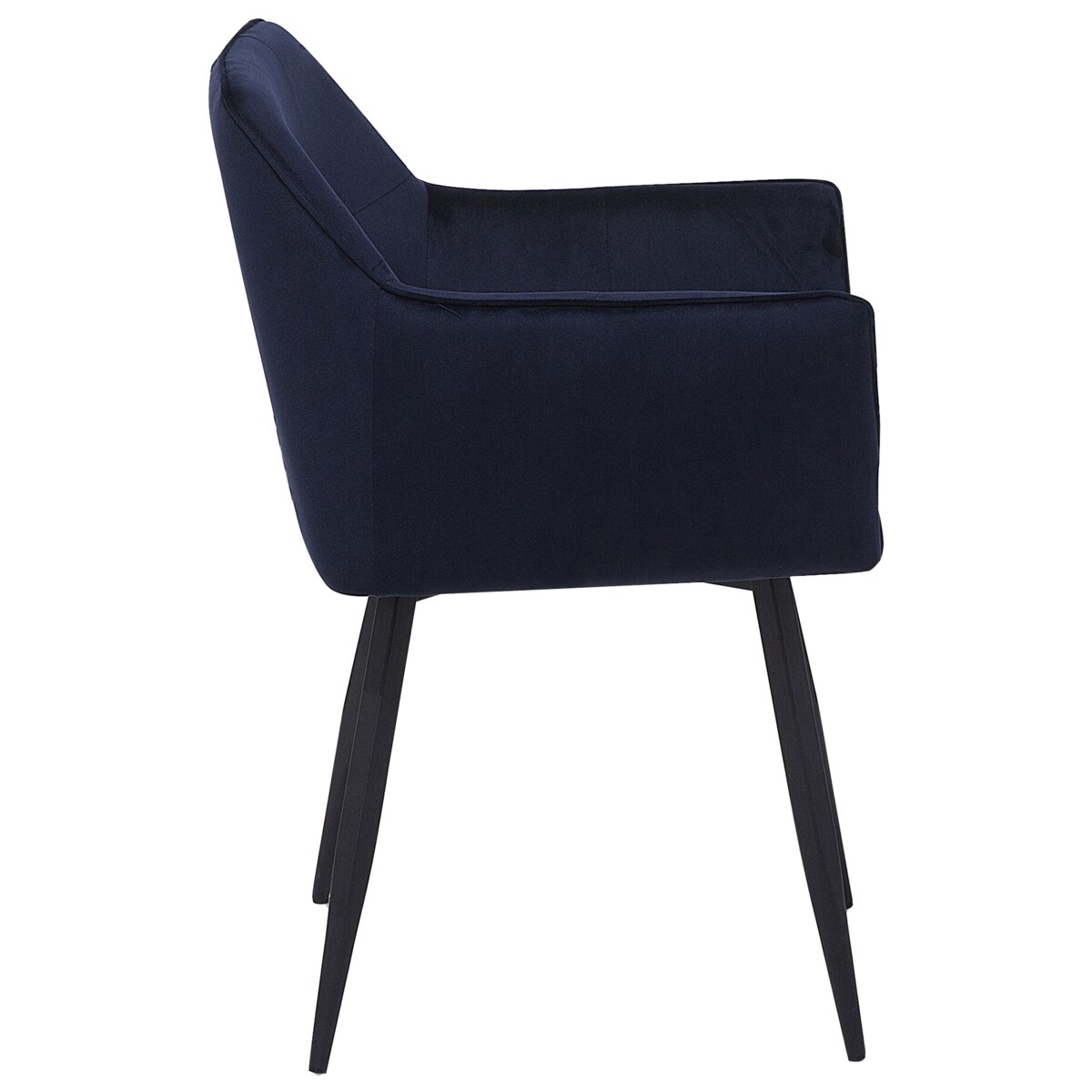 Zestaw 2 krzeseł welurowy niebieski JASMIN