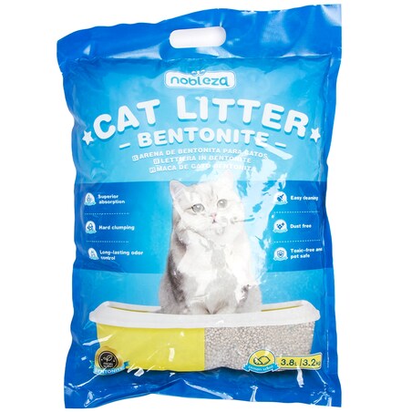 Żwirek Dla Kota Bentonitowy Do Kuwety 3,8 L Zbrylający Bezpyłowy Cytrynowy