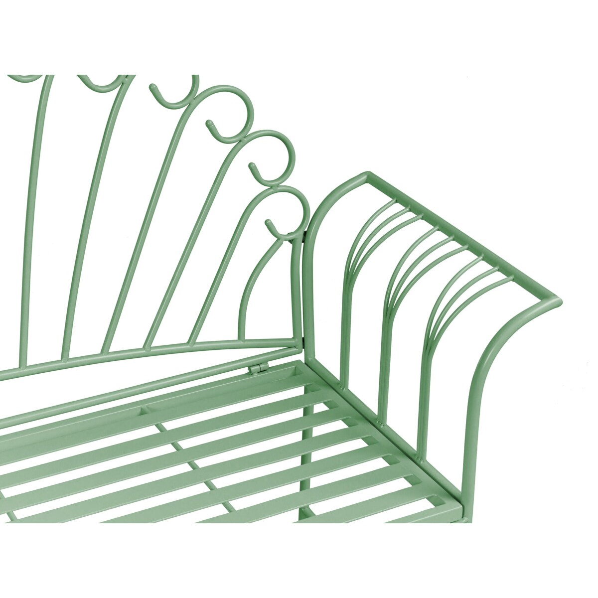 Ławka ogrodowa CAVINIA 125 cm Metal Zielony