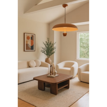 LAMPA WISZĄCA ALUMINIOWA VESPERA BRĄZOWA