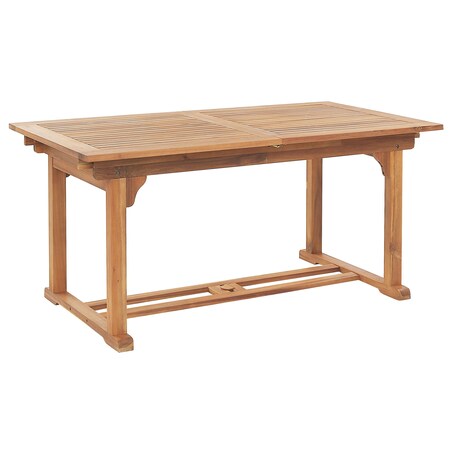 Stół ogrodowy rozkładany JAVA 160/220 cm 90 cm Drewno akacjowe Jasnobrązowy