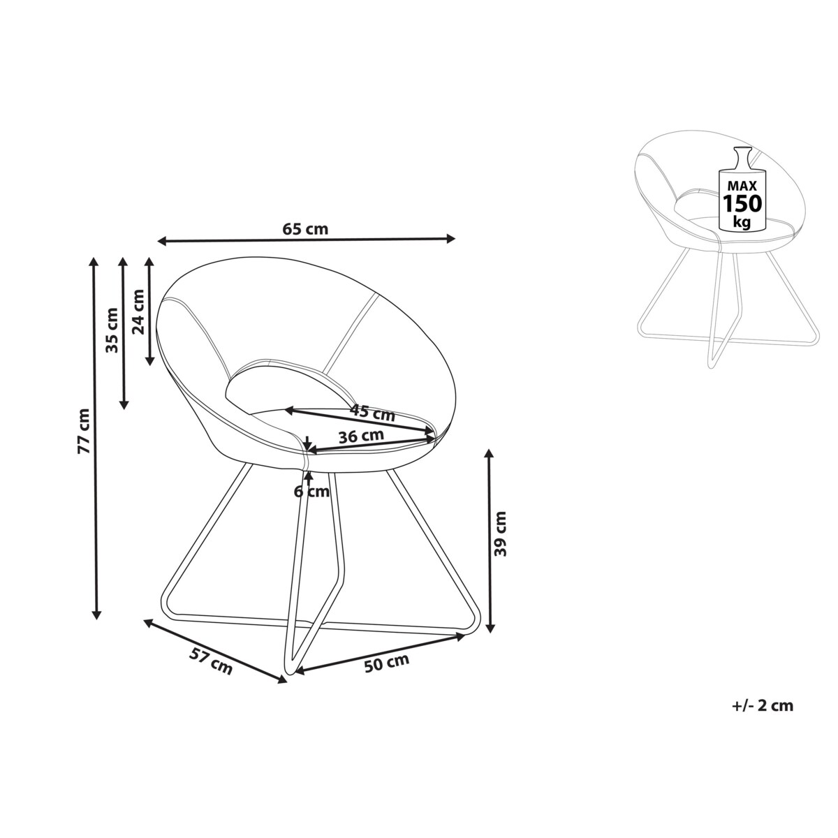 Fotel welurowy różowy RACHEL