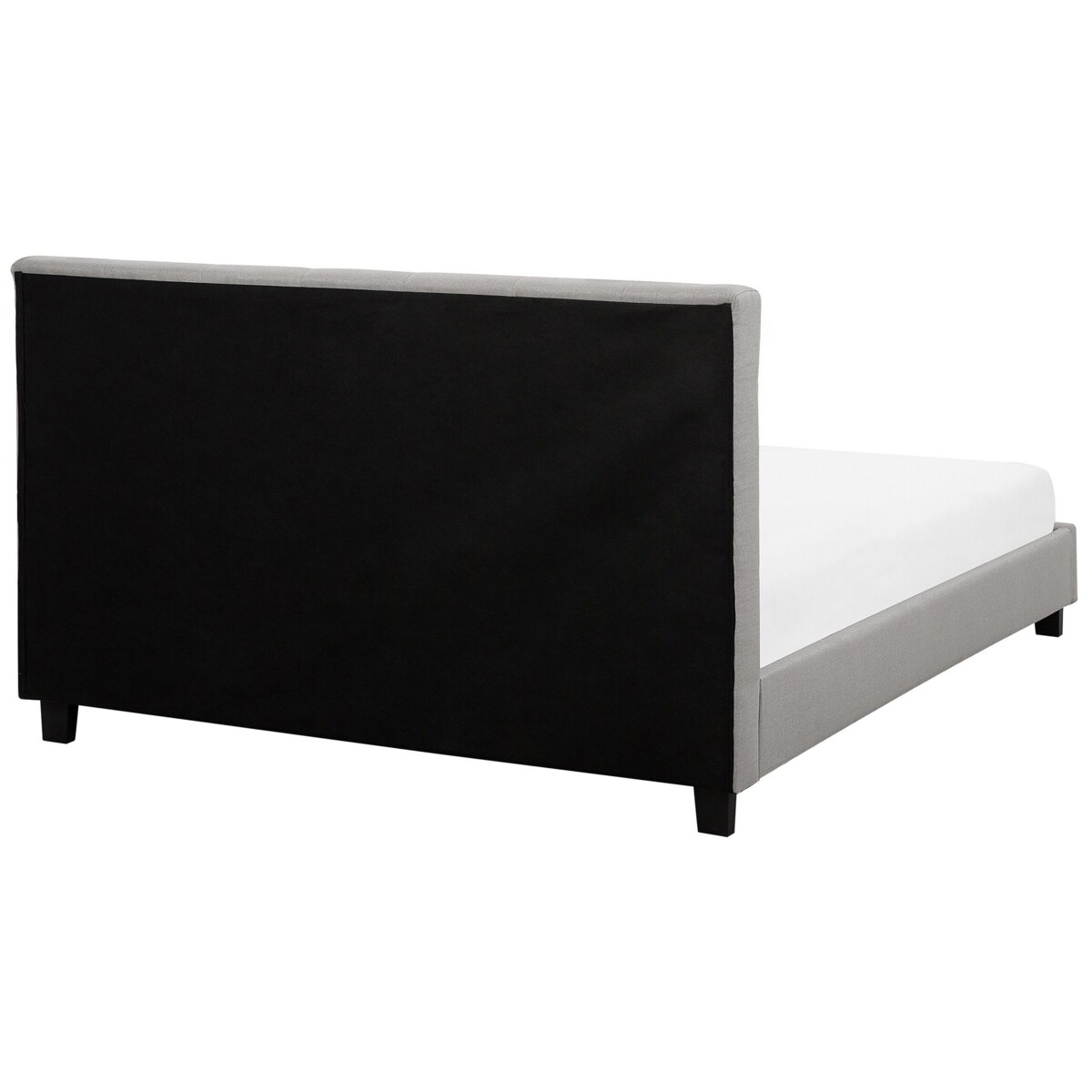 Łóżko wodne tapicerowane 180 x 200 cm jasnoszare LA ROCHELLE