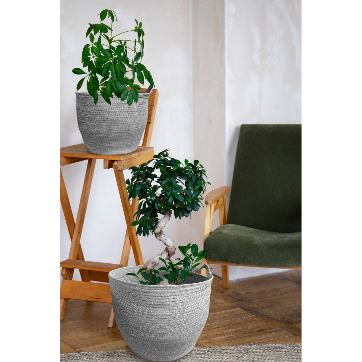 Zestaw 3szt Koszy Naturalnych Szare YT21B-35