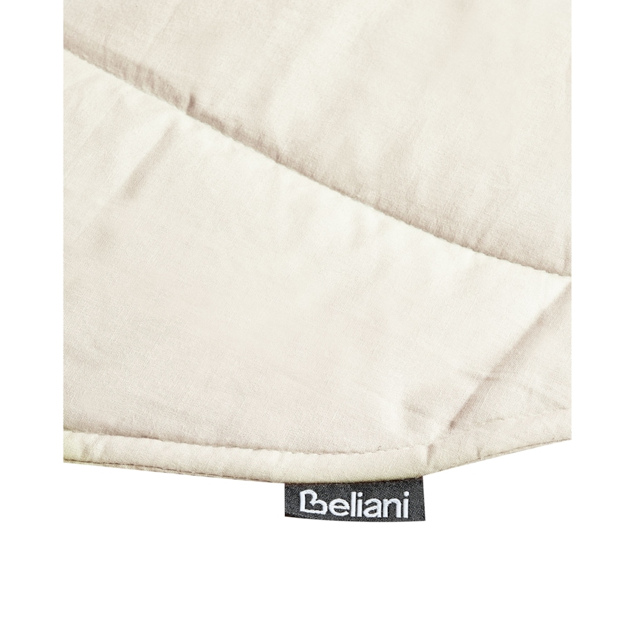 Mata do zabawy liść 110 x 110 cm złamana biel HELIKON