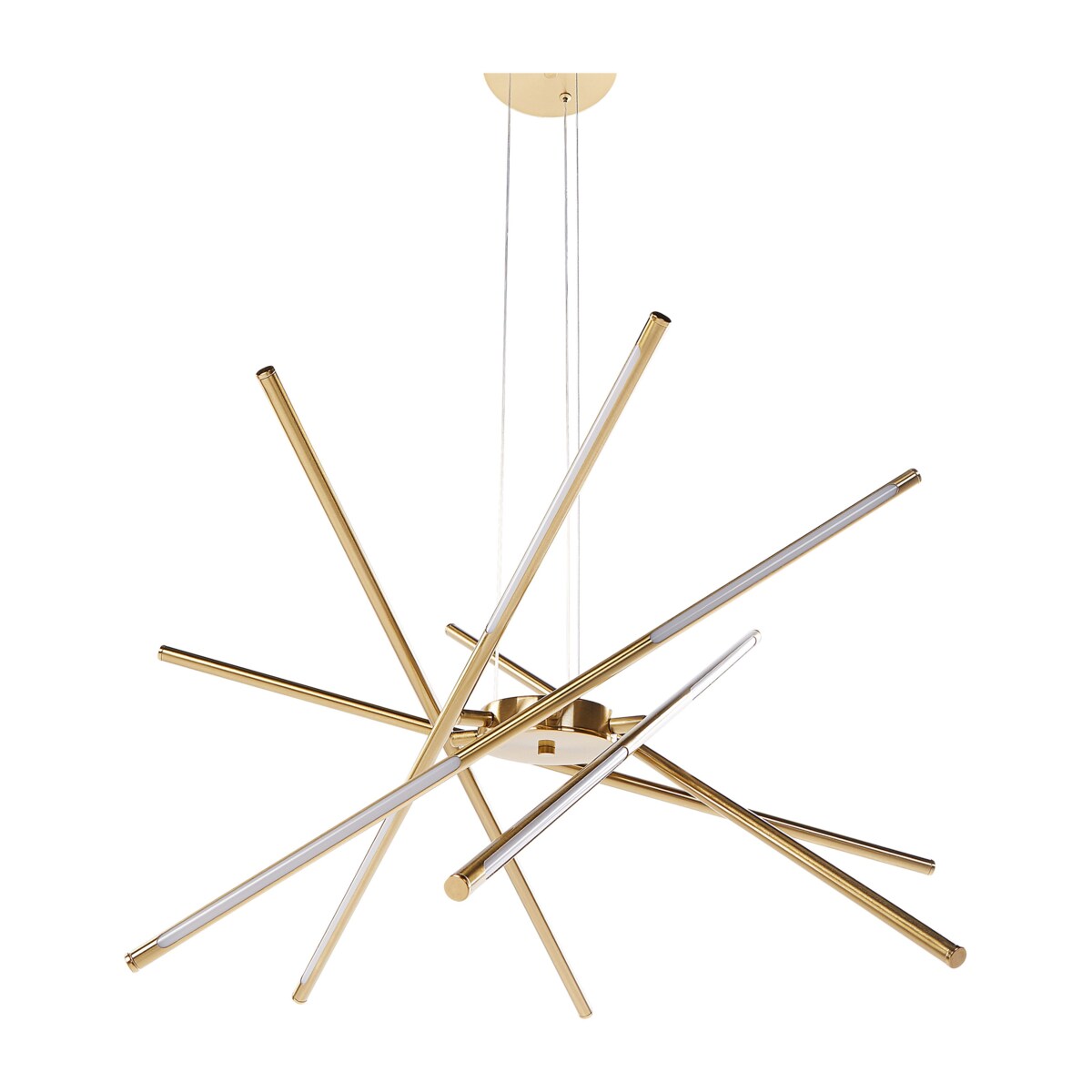 Lampa wisząca LED metalowa złota PALUN