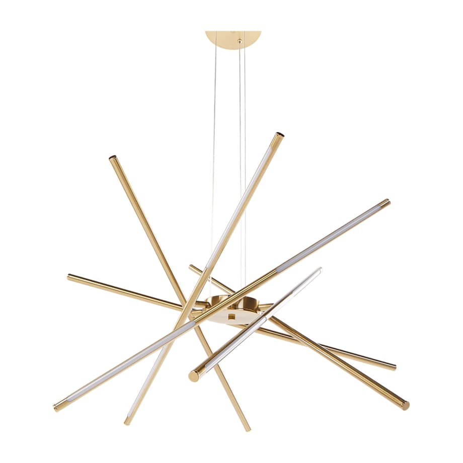 Lampa wisząca LED metalowa złota PALUN