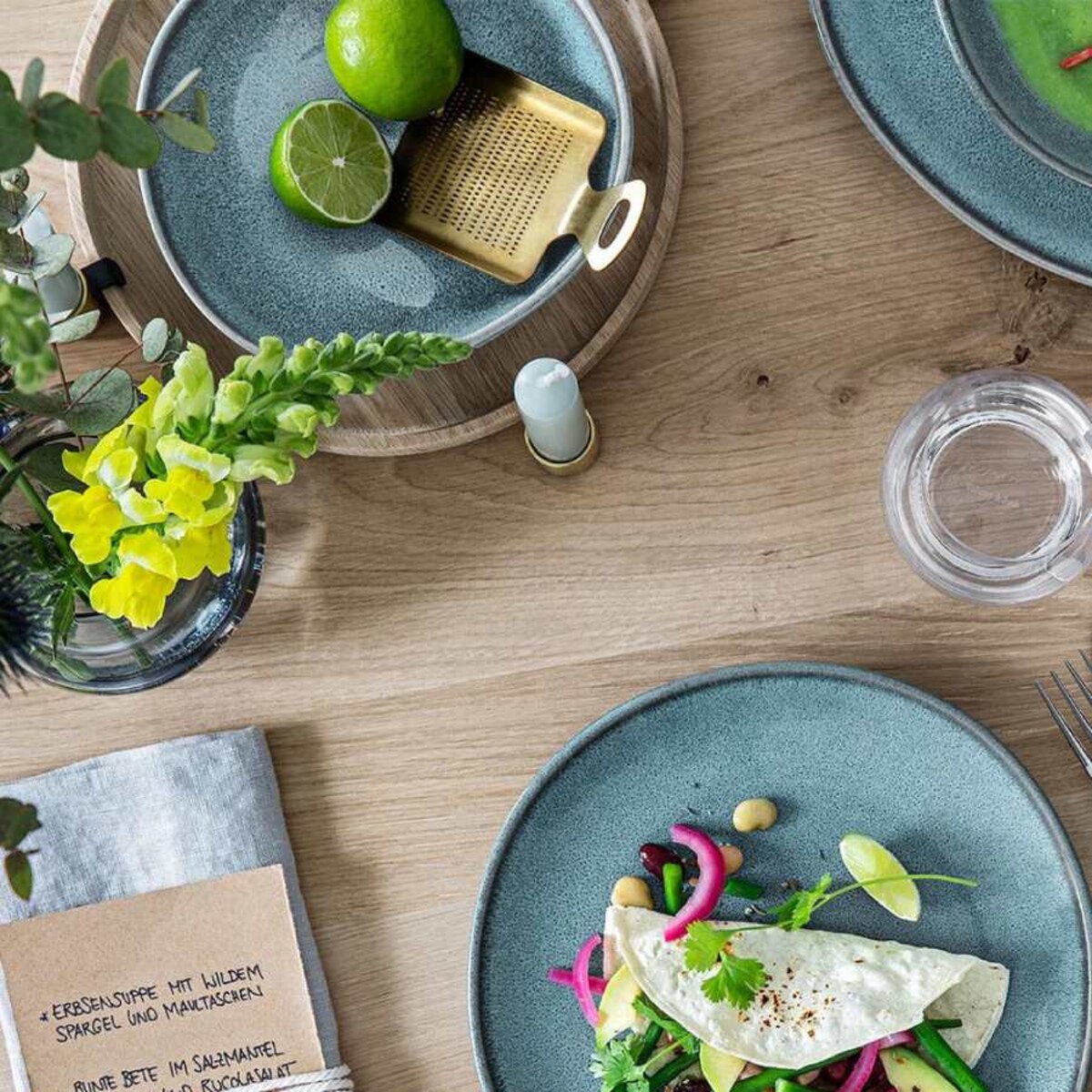 Miska płaska S Lave glace turkusowa Like, 22 x 21 x 4.2 cm, Villeroy & Boch