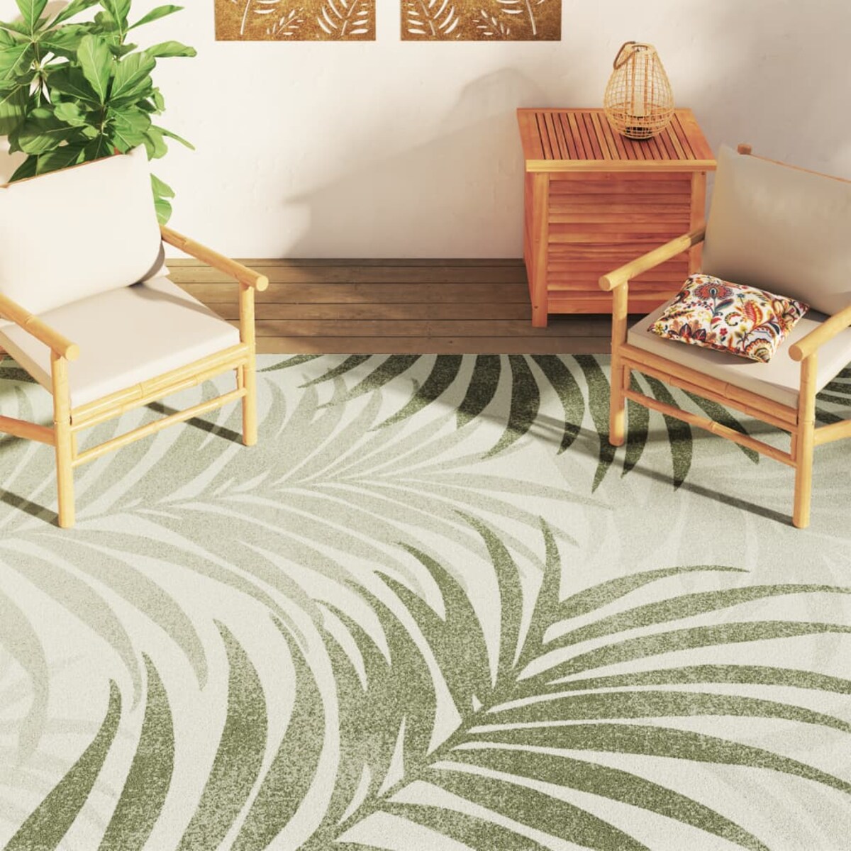 vidaXL Dywan zewnętrzny/wewnętrzny, kolorowy 190x300 cm antypoślizgowy