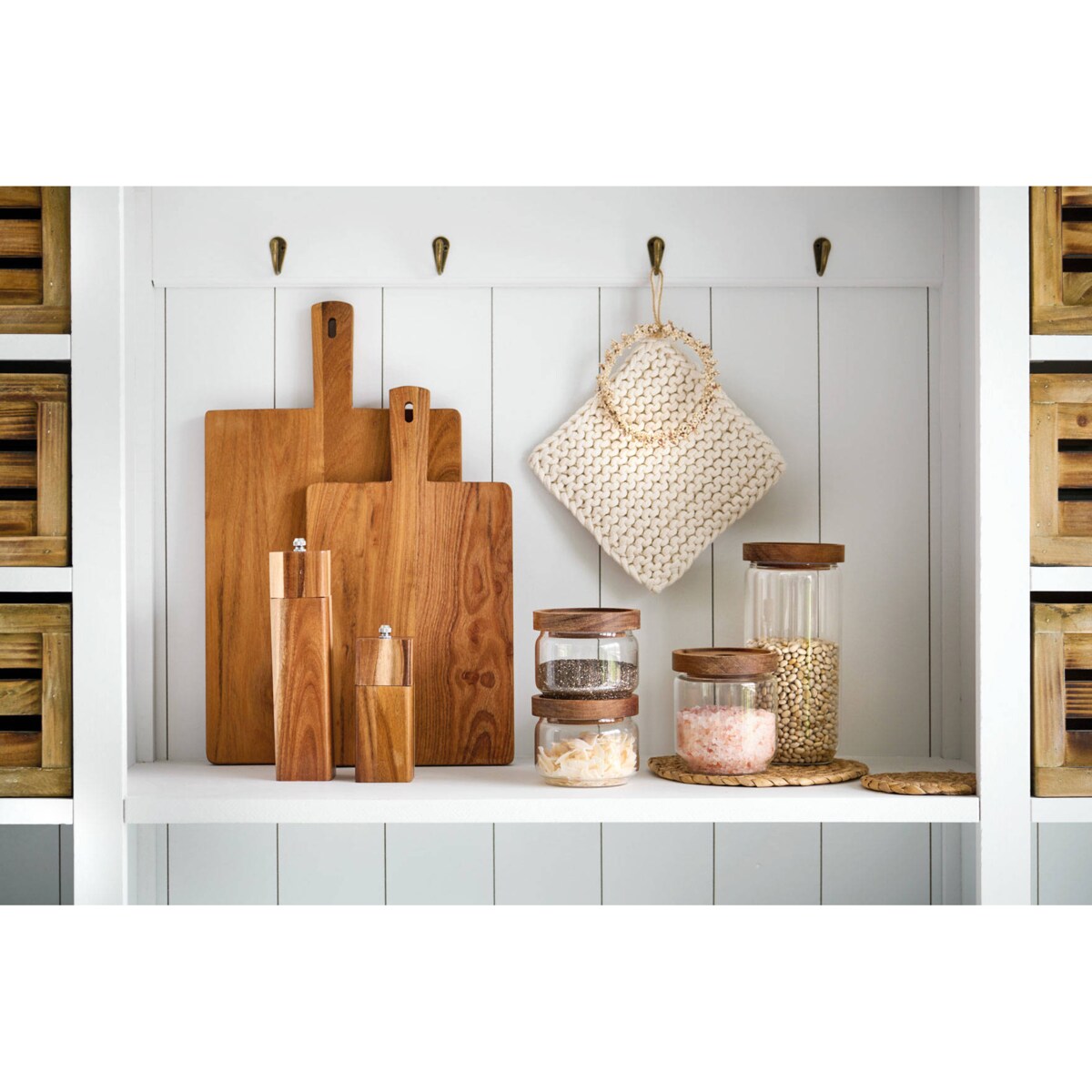 Młynek do soli i pieprzu ręczny, 21 x 5 cm, drewno akacjowe, ZELLER