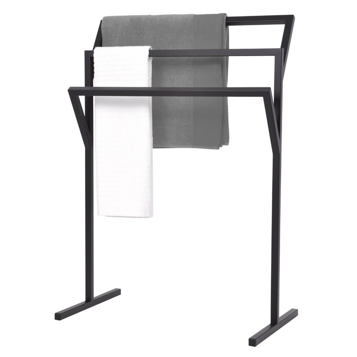 Stojak na ręczniki Kaja Home KS-15 WIESZAK TOWEL III S Kaja metalowy czarny