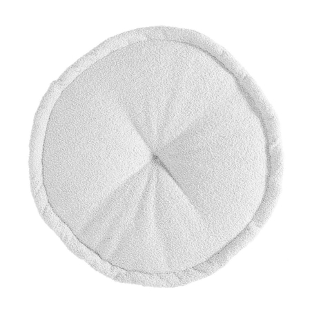 Puf francuski, biały, 50x13cm, Boucle