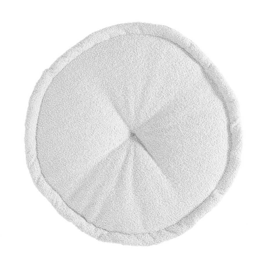 Puf francuski, biały, 50x13cm, Boucle