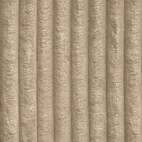 Stolik okrągły kawowy tapicerowany MIJA w tkaninie Tilia, beżowy