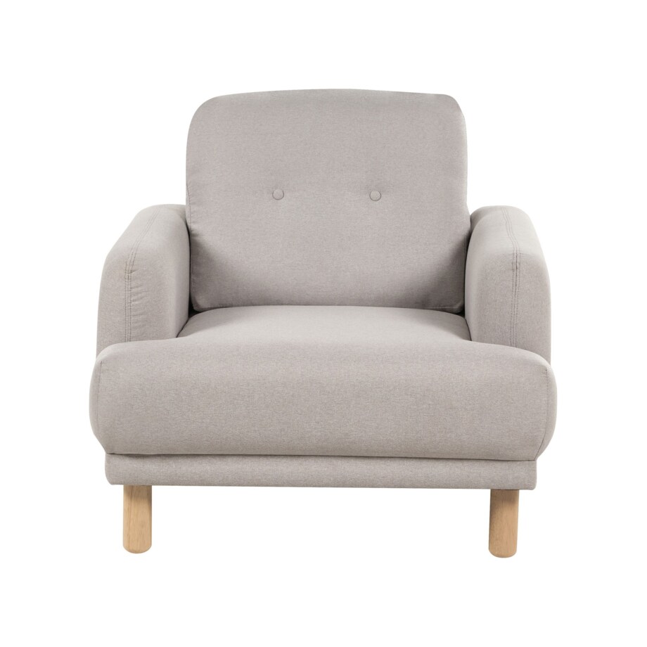 Zestaw wypoczynkowy tapicerowany beżowoszary TUVE