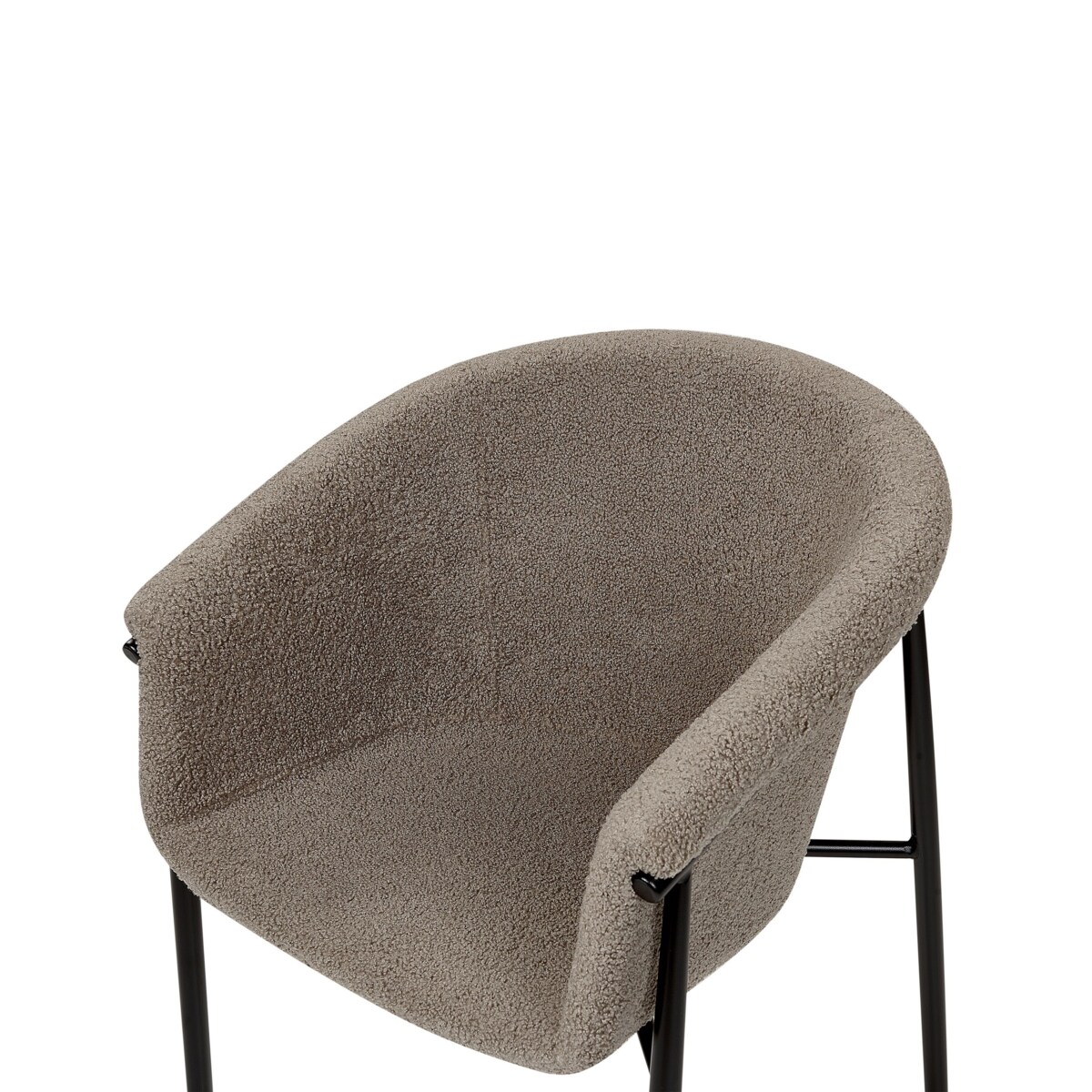 Zestaw 2 krzeseł do jadalni boucle beżowoszary AMES