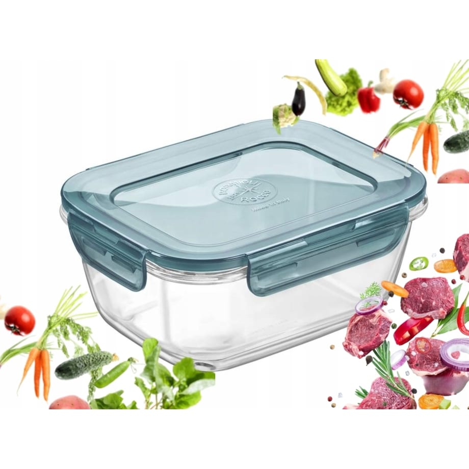 POJEMNIK SZKLANY BORMIOLI hermetyczny 1 L do lodówki piekarnik jedzenie