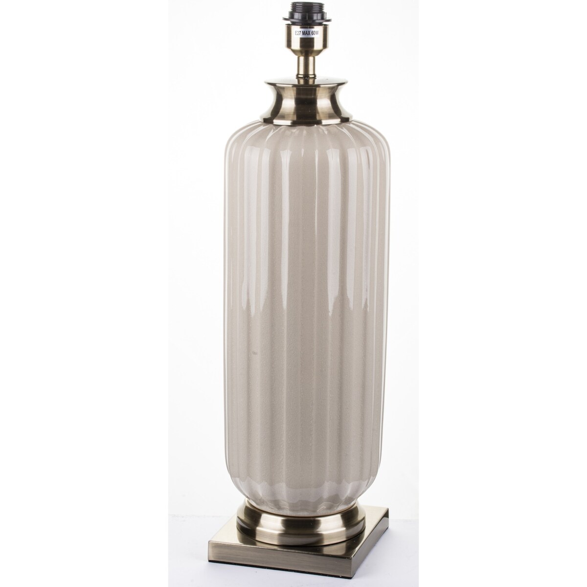 Lampa ceramiczna 91x45x45 cm beżowa DIGOMI