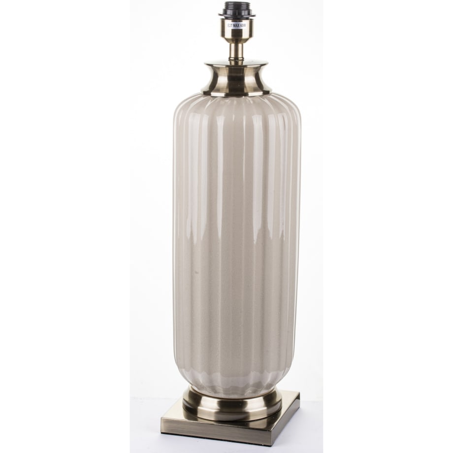 Lampa ceramiczna 91x45x45 cm beżowa DIGOMI