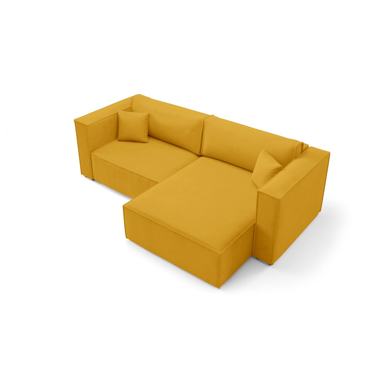 Narożnik KEYMON z funkcją spania welurowa tkanina Kolor: Gerra 626