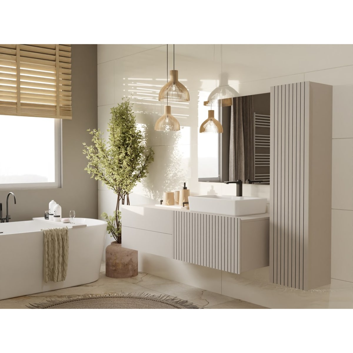 Szafka łazienkowa TIGO 1D2S KASZMIR